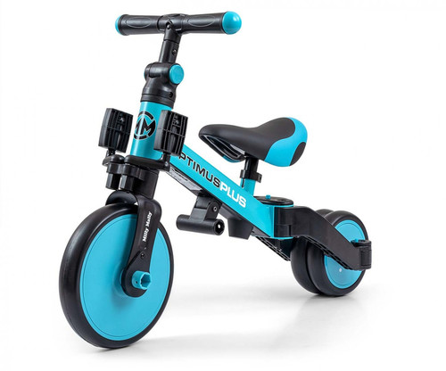 Milly Mally Balance Bike Ride On - Bike 4in1 OPTIMUS PLUS Blue 12m+