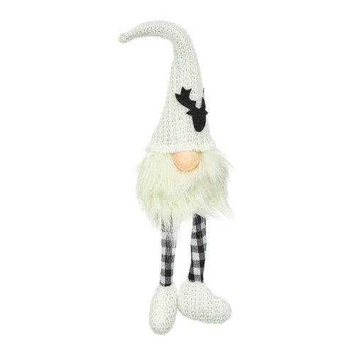 Christmas Gnome 50cm, white-black