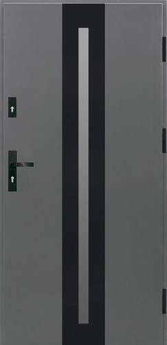 External Door Entrance Door Splendoor Ebro Passive 90, right, anthracite