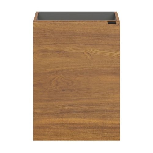 Goodhome Wash-Basin Cabinet Wall-Mounted Imandra 44 cm, walnut