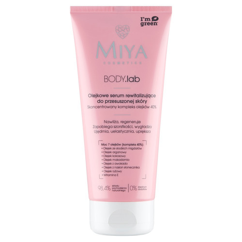 MIYA BODY.lab Revitalizing Body Oil Serum for Dry Skin 98.4% Natural Vegan 200ml