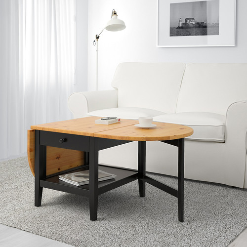 ARKELSTORP Coffee table, black, 65x140x52 cm