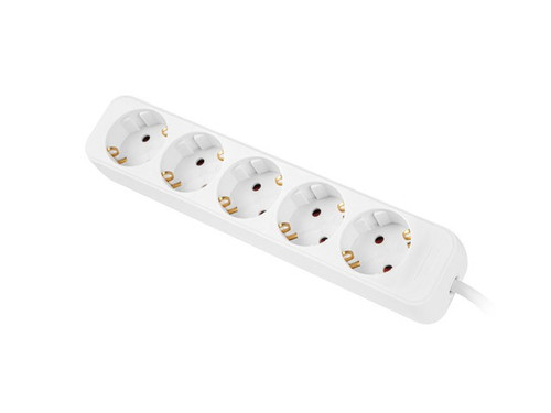 Lanberg Power Strip 3m 5x Schuko Outlet PS0-05F-0300-W, white