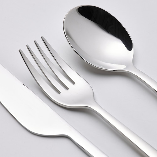 LÖFTESRIK 24-piece cutlery set, stainless steel