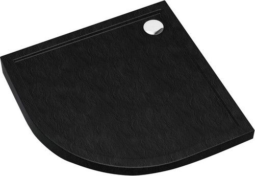 Acrylic Shower Tray Alta 90 x 4.5 cm, black