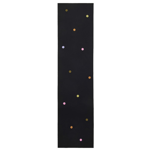 MÄVINN Bed runner, dotted black, 45x180 cm