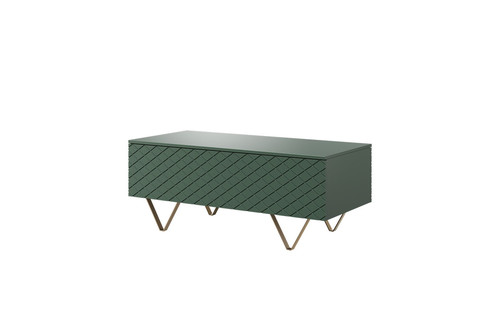 Coffee Table with Storage Scalia 120, matt labrador/gold legs