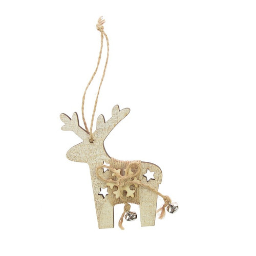 Christmas Tree Decoration Wood Reindeer