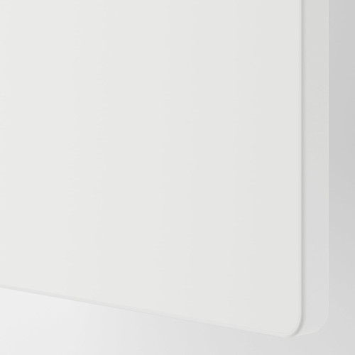 SMÅSTAD / PLATSA Bookcase, white white/with 3 drawers, 60x42x123 cm