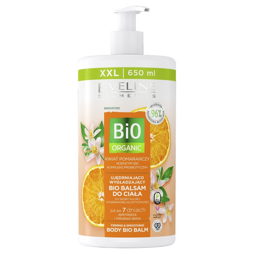 Eveline Bio Organic Firming & Smoothing Bio Balm Orange Blossom 96% Natural Vegan 650ml