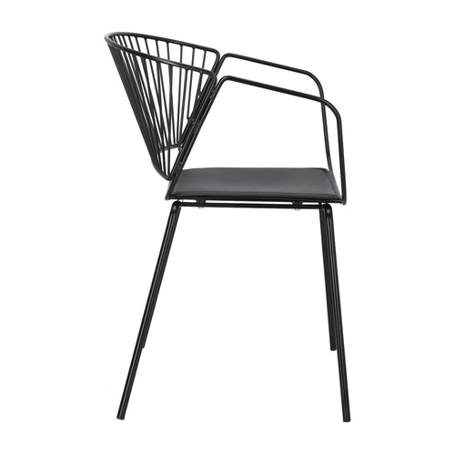 Chair with Seat Pad Golig, black