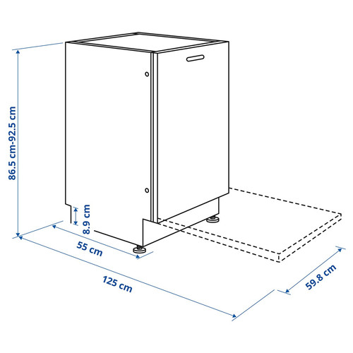 KALLBODA Integrated dishwasher, IKEA 700, 60 cm