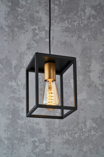 Pendant Lamp Vigo E27, black/gold