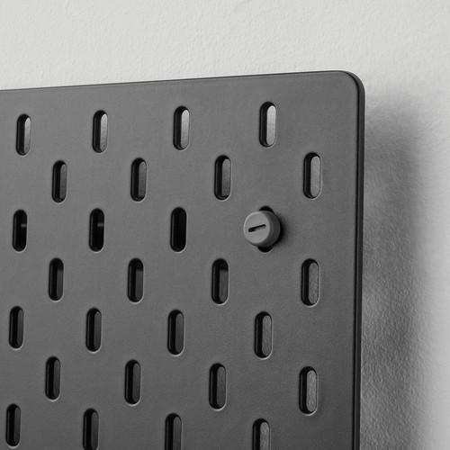 UPPSPEL Pegboard, black, 76x56 cm