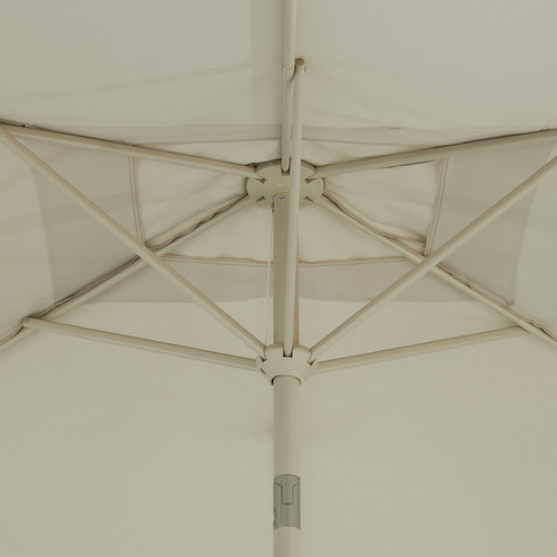 Garden Parasol Umbrella GoodHome Carambole 2 x 3 m, beige