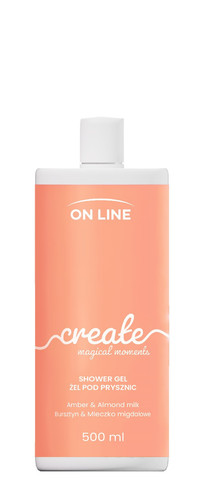 ON LINE Shower Gel Amber & Almond Milk Vegan 500ml