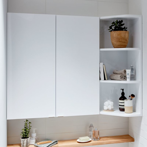 Bathroom Wall Cabinet GoodHome Imandra 60x90x15cm, white