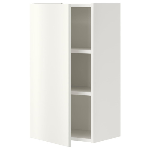 ENHET Wall cb w 2 shlvs/door, white, 40x30x75 cm