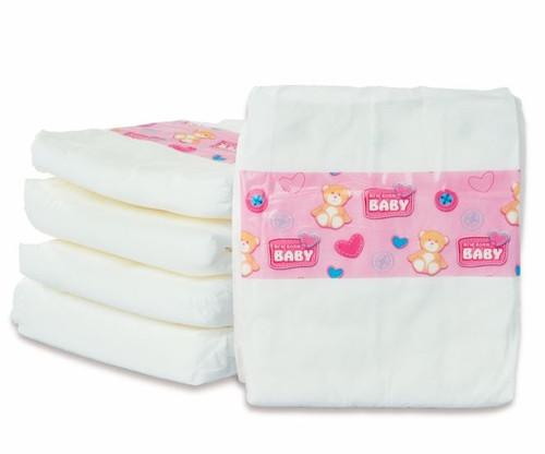 New Born Baby Doll Nappies 5pcs 3+