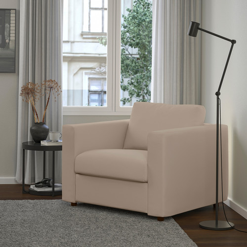 VIMLE Armchair, Hallarp beige