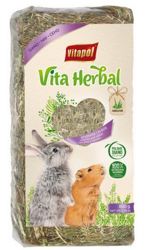 Vitapol Hay for Rabbits & Rodents Viva Herbal 800g
