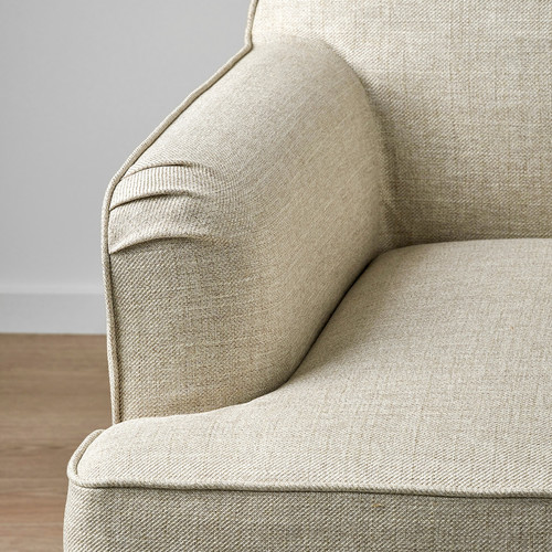 ROCKSJÖN Armchair, Kilanda light beige