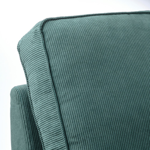 KIVIK Corner sofa, 5-seat, Kelinge grey-turquoise