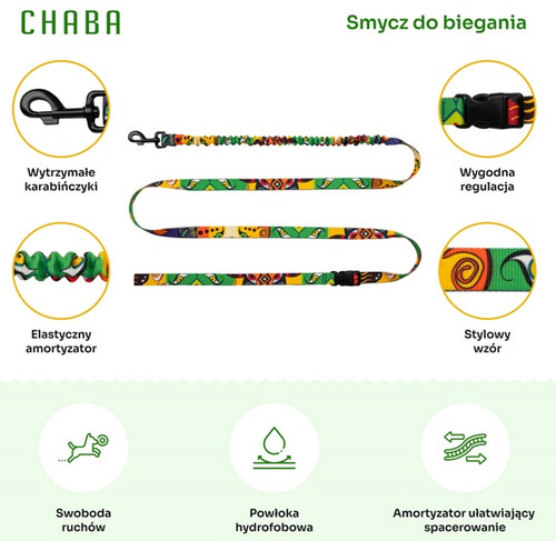 CHABA Dog Leash for Running Story III L 25mm/280cm Jumbo