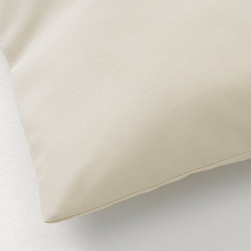 VIDEPLATTMAL Cushion cover, light beige, 40x40 cm
