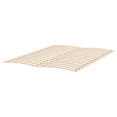 HEMNES Bed frame with mattress, white stain/Åkrehamn medium firm, 160x200 cm