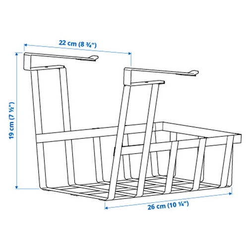 PÅLYCKE Clip-on basket, 22x26x19 cm