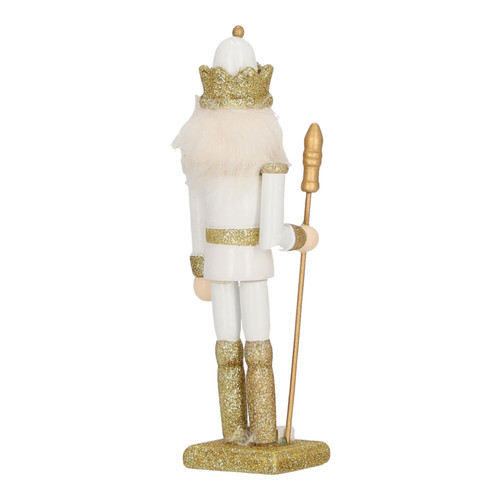 Nutcracker Christmas Decoration Henry 3 18cm, white