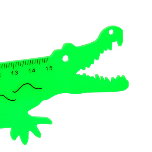 Starpak Plastic Ruler Crocodile 15cm