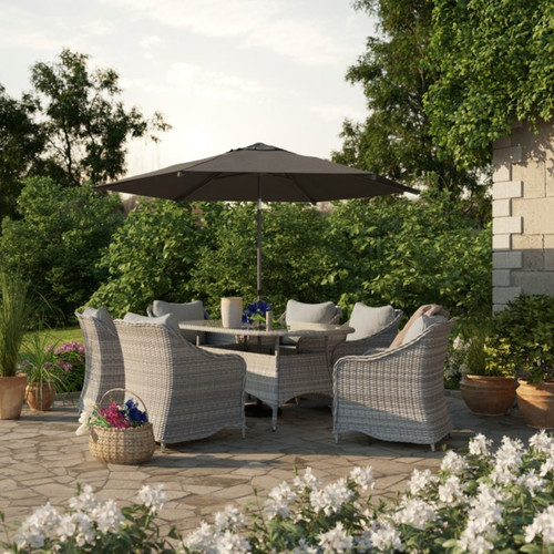 GoodHome Outdoor Table Hamilton for 6 people