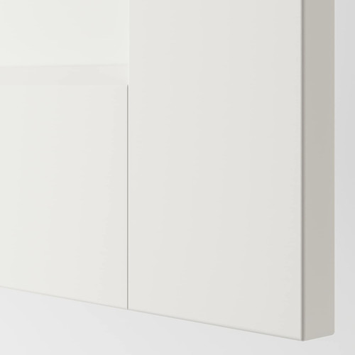 GRIMO  Door with hinges, white, 50x195 cm