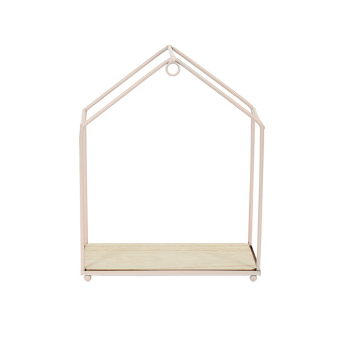 Wall Shelf House 3pcs, pink