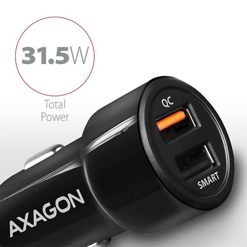 AXAGON Car Charger PWC-QC5 31W 2x port USB-A