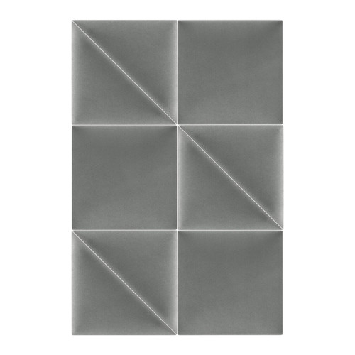 Upholstered Wall Panel Stegu Mollis Square 30x30cm, grey