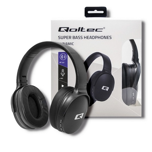 Qoltec Headphones Wireless Bluetooth with Microphone