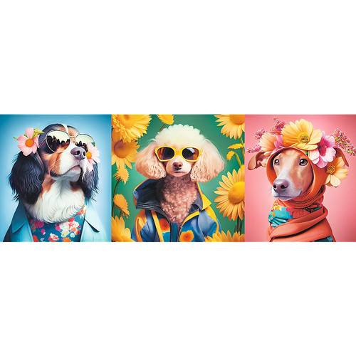 Trefl Panorama Jigsaw Puzzle Dog Fashion 500pcs 10+