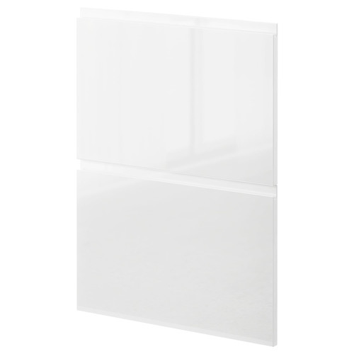 METOD 2 fronts for dishwasher, Voxtorp high-gloss/white, 60 cm