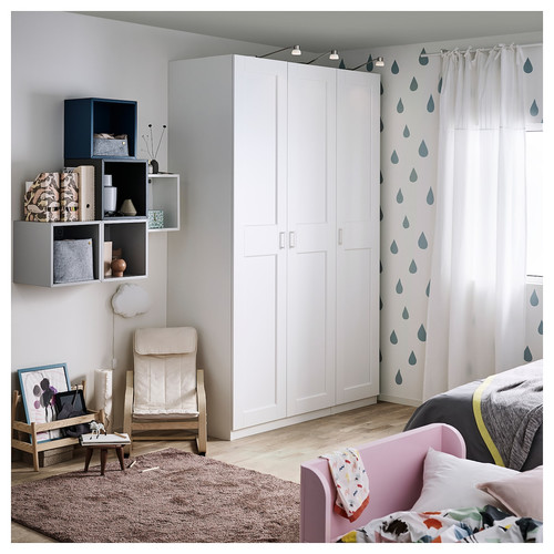 GRIMO Door with hinges, white, 50x229 cm