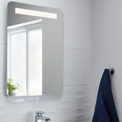 Bathroom Mirror with LED Lighting Cooke&Lewis Colwell 70x50cm