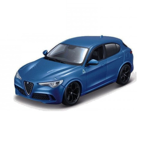 Bburago Metal Model Alfa Romeo Stelvio Blue 1:24 3+