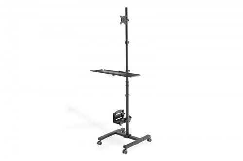 DIGITUS Mobile Workstation with Height Adjustment 17-32"