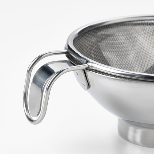 KORKEN Strainer/funnel set of 3, stainless steel