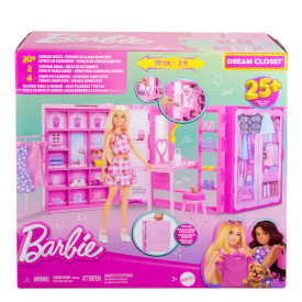 Barbie Dream Closet Toy Playset With Clothes & Accessories HXD59 3+