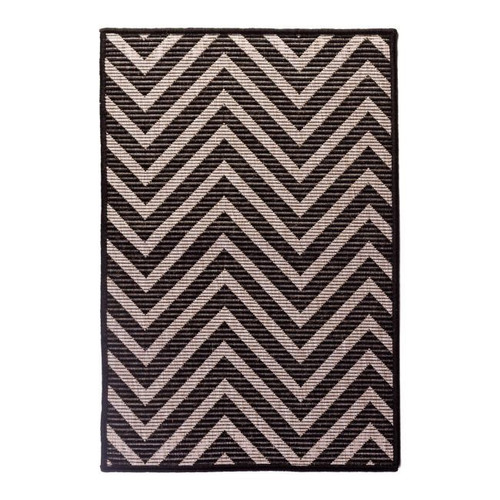 Rug Flox 150 x 200 cm, zigzag/anthracite