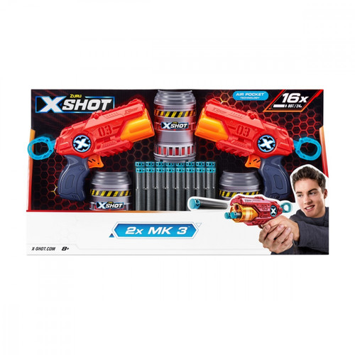 ZURU X-Shot Excel MK Double Set 2 Shooters 3 Aims 8+