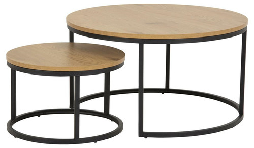 Nesting Tables Set of 2 Spiro, oak